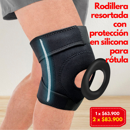 Rodillera Multifuncional: Deportistas y Recuperación. Color Negro - Talla Única