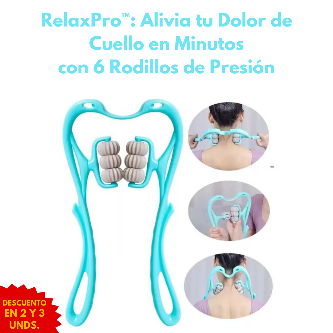 Masajeador RelaxPro™: ¡Dile adiós al dolor de cuello!